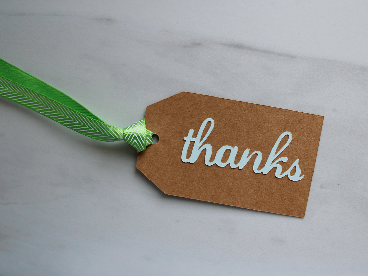 Handmade Paper Tag - Thanks - 4pk