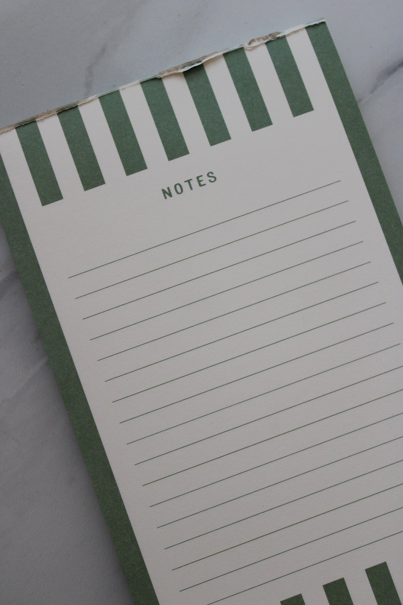 Green Striped Notes