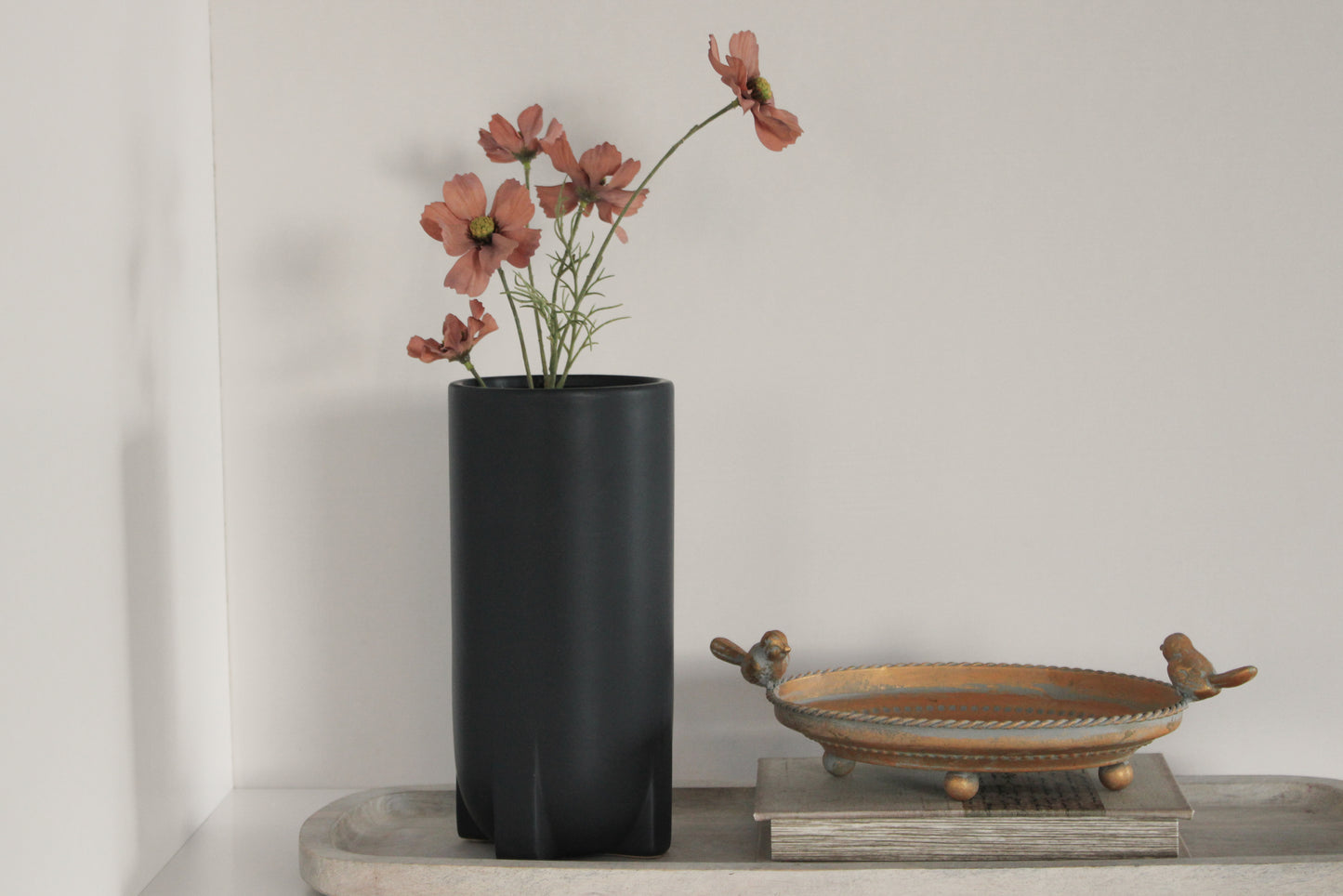 Tall Black Vase