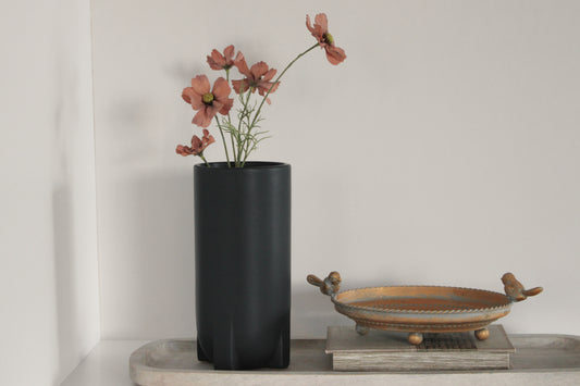 Tall Black Vase