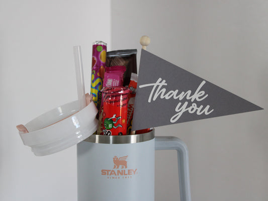 Handmade Paper Flag - Thank You