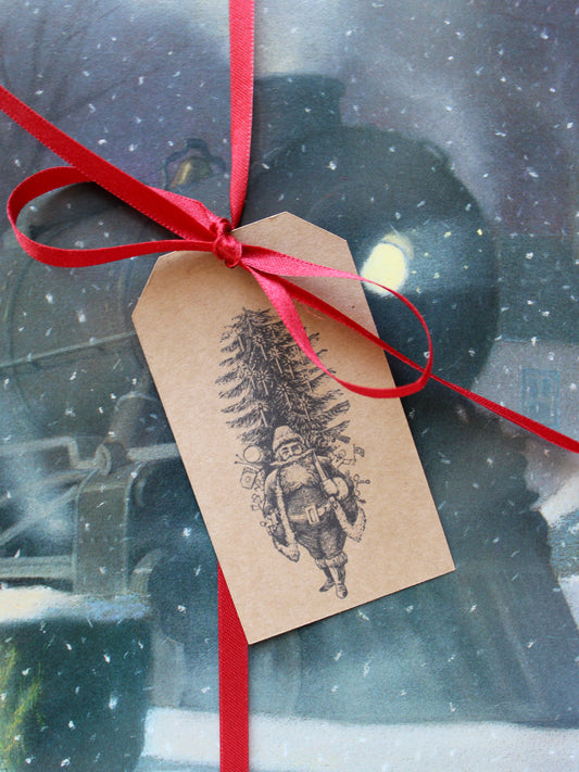 Vintage Santa Gift Tag
