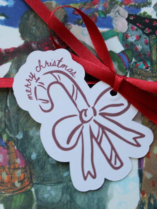 Candy Cane Gift Tag